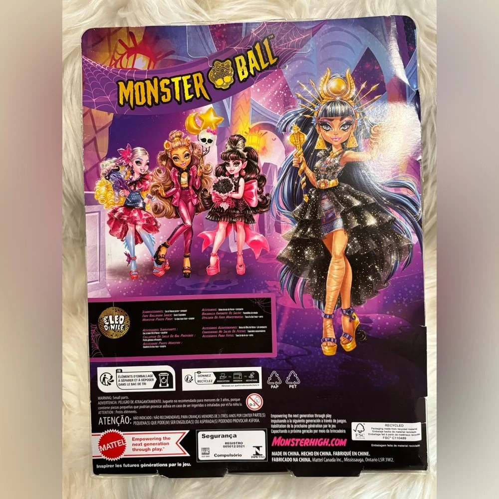 🆕 Monster High Monster Ball Cleo D’Nile Doll NIB